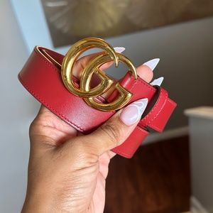 Gucci Calfskin Double G Belt